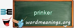 WordMeaning blackboard for prinker